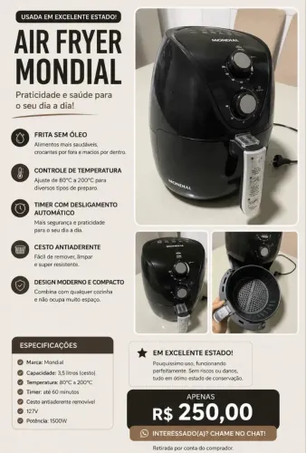 AIR FRYER MONDIAL