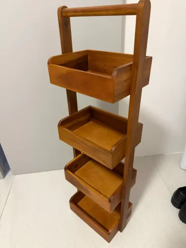 Estante/Organizador Zara Home em Madeira - 4 Nichos - Excelente Estado