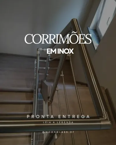 CORRIMÕES EM AÇO INOX -  DESIGNERS EXCLUSIVOS