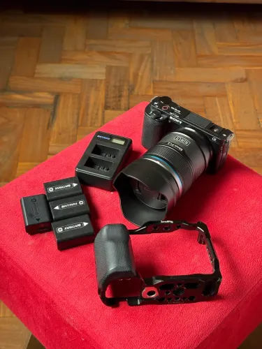 SONY ZVE10 CORPO + ACESSÓRIOS