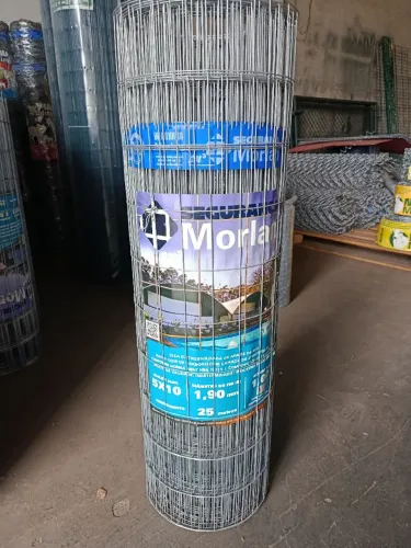 Tela soldada 25m x 1m de altura - Fio 1,90mm - Malha 5x10