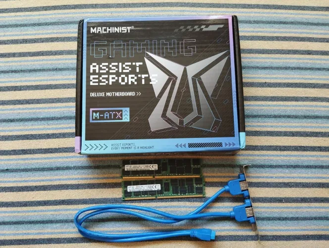 Kit placa mãe x79 + processador + 32gb memória ddr3 + espelho traseiro USB 3.0