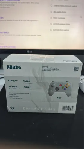 Controle 8BitDo 64 Bluetooth Grey Original - Switch / PC / Android - 80NE