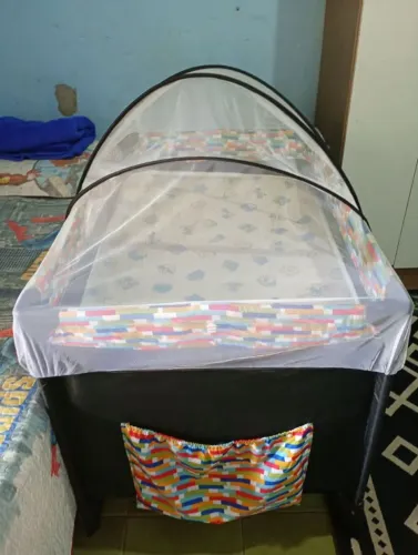 Berço chiqueirinho com colchão