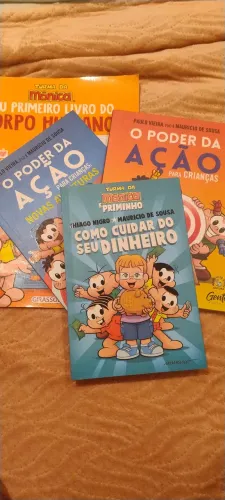 Combo de livros da turma da Monica "O poder da Ação" - 4 livros