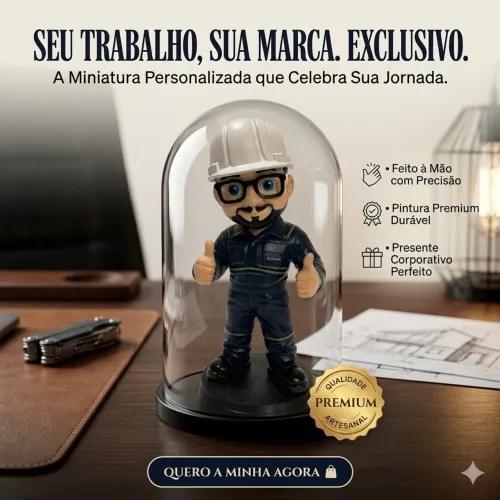 Sua Miniatura 3D Personalizada *Pintado* - Acabamento Premium!