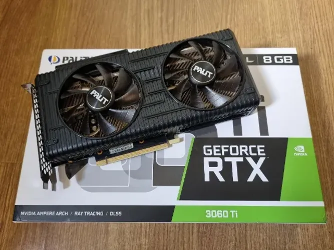 Placa de Vídeo GeForce RTX 3060 Ti 8Gb Palit | ARGB | DLSS | Ray Tracing