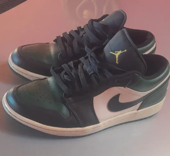 Air Jordan 1 low green toe tamanho 40