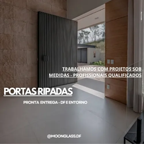 PORTAS RIPADAS SOB MEDIDAS - INSTALAÇÃO E ENTREGA NO DF E ENTONO