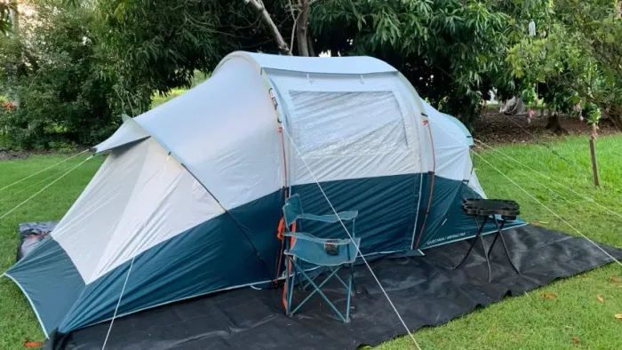 Barraca para Camping Queshua 4,2 Fresh & Black Novíssima