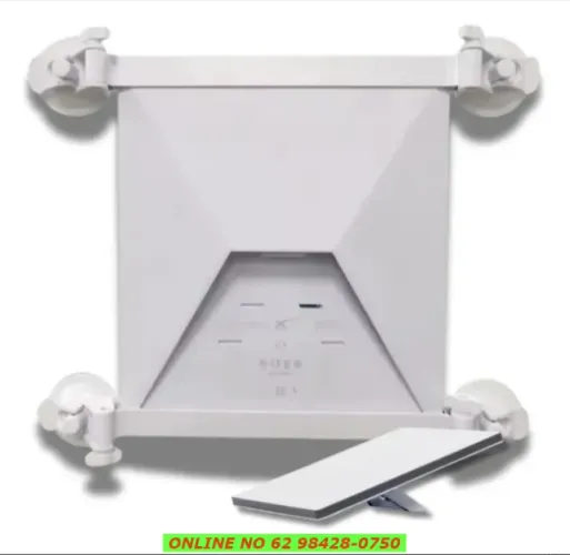 Suporte Case Antena Starlink Mini Veicular 4 Ventosas Branco teto solar vidro