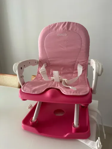 Cadeira de Refeição Portátil Cosco Kids, Pop, Rosa