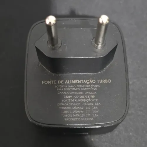 Carregador Turbo de Parede Usb Motorola Ssw-2680br 15w Bivolt