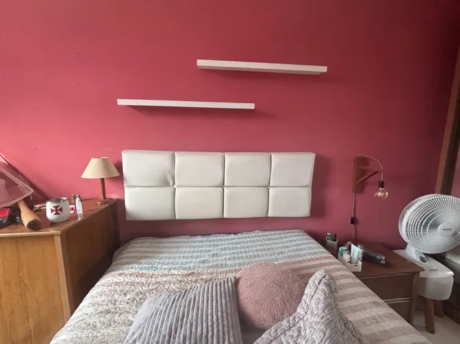 Cabeceira Estofada para Cama de Casal - 1,42m x 52cm  