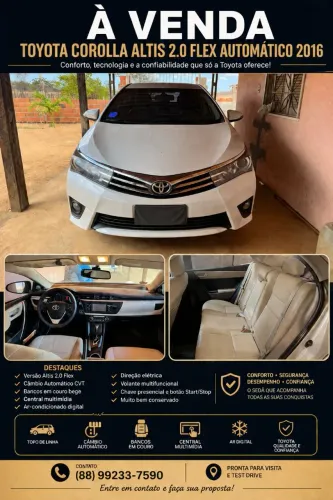 Toyota Corolla Altis 2.0 Flex 16V Aut. 2016