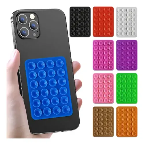 Kit Com 2 Ventosas Silicone Celular Adesivo Suporte Capinha