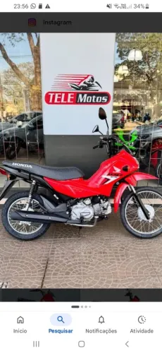 Vendo pop 110i zerada ano 2026 vermelha