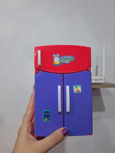 Mini geladeira de brinquedo para boneca