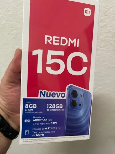 Celular Redmi 15C 4 GB + 128 GB Azul