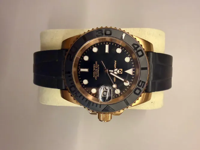 Relógio de luxo Pagani Design PD-1651 Automático NH35 Safira Rose Gold 40mm