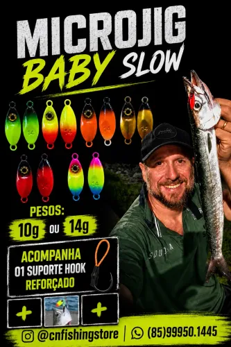 Isca artificial microjig baby Slow 10 ou 14g