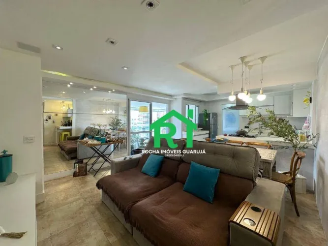 Apartamento com 3 quartos (2 suítes), 2 vagas e lazer à venda em Pitangueiras, Guarujá