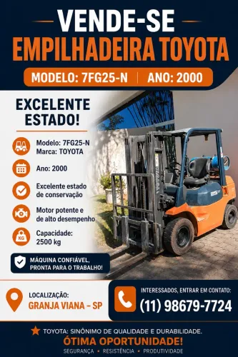 Vendo empilhadeira Toyota 2000