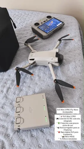DJI Mine 3 PRO Fly More Impecável com todos os acessórios!!!