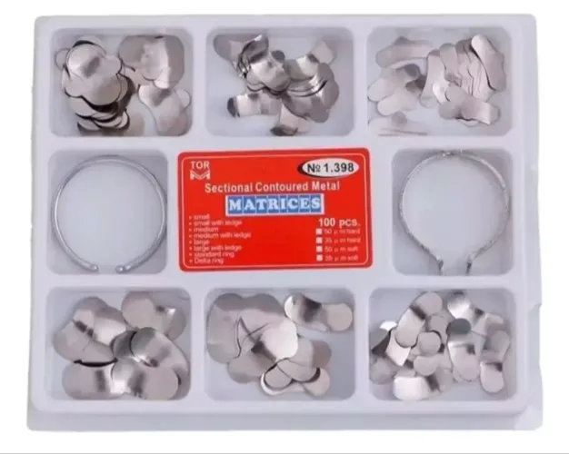 Kit Matriz Dental Restauração Odontológica 100 peças