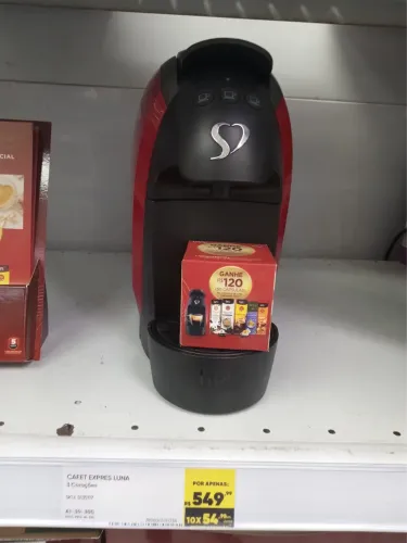 Cafeteira love 3 corações