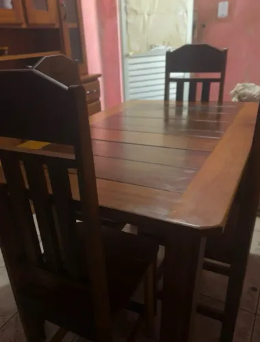 Mesa de cozinha cm 4 cadeiras