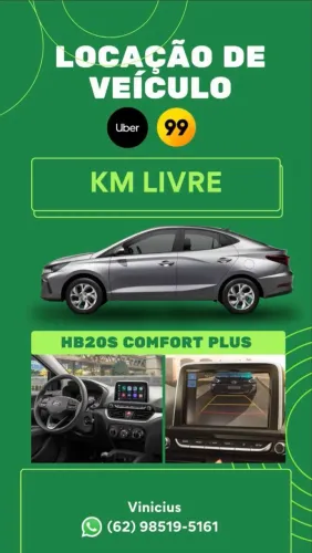 Aluguel Locação - Hyundai HB20 SEDAN 2025 Comfort Plus 99 POP UBER