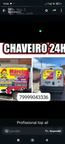 Chaveiro 24horas ligou chegou