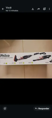 Vendo aspirador de pó na embalagem