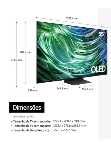 TV Samsung Smart TV 4K OLED 55 polegadas - NOVA na caixa, modelo 55S90D