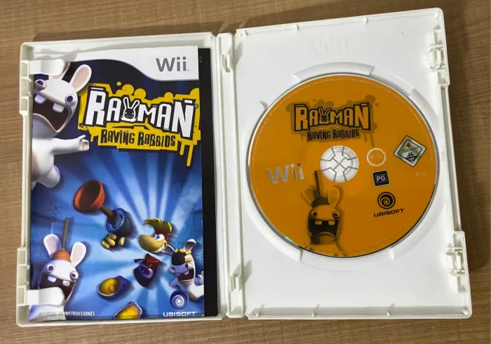 Rayman Raving Rabbids Nintendo Wii Original Com manual Ótimo estado Europeu