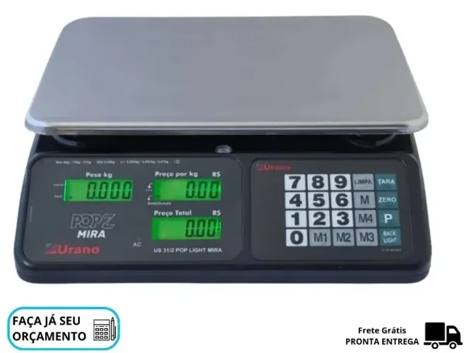 Balança Eletrônica 32KG Urano Nova