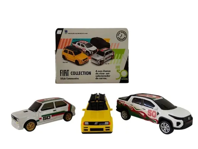 Coleção Completa Miniaturas Fiat 50 Anos Edição Comemorativa
