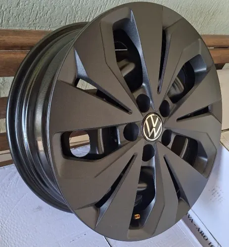 KIT 4 rodas de ferro, com calota, VW NIVUS 2026 5 FUROS NOVAS NUNCA USADAS
