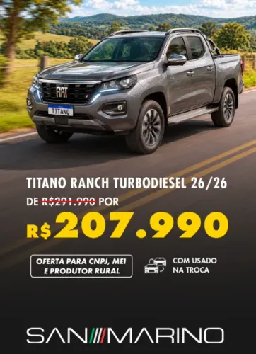 Fiat Titano Ranch 2.2 16V 4X4 TB Diesel Aut. 2026