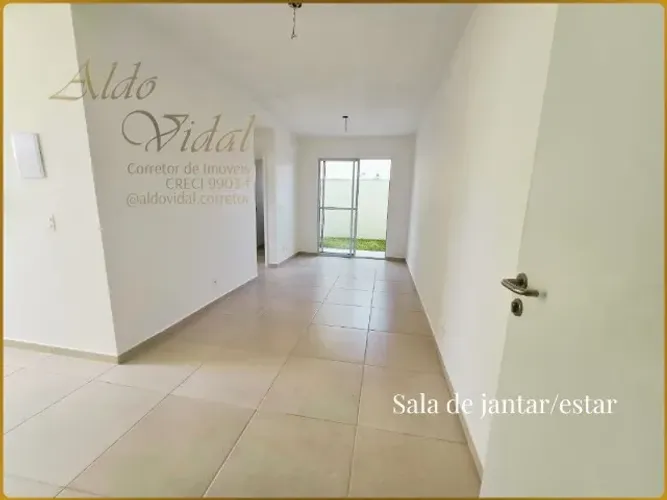 Apartamento com QUINTAL 2 Quarto e Suíte no Villa do Mestre Chacara Parreiral J.limoeiro