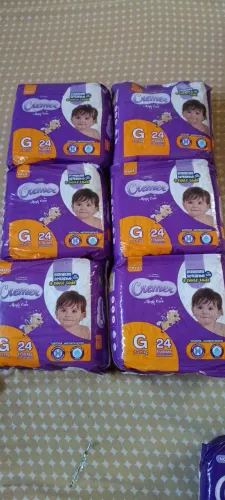 Fralda Cremer Magic Care Tamanho G com 24 fraldas-6 pacotes / 1 pacote G/60 unidades 