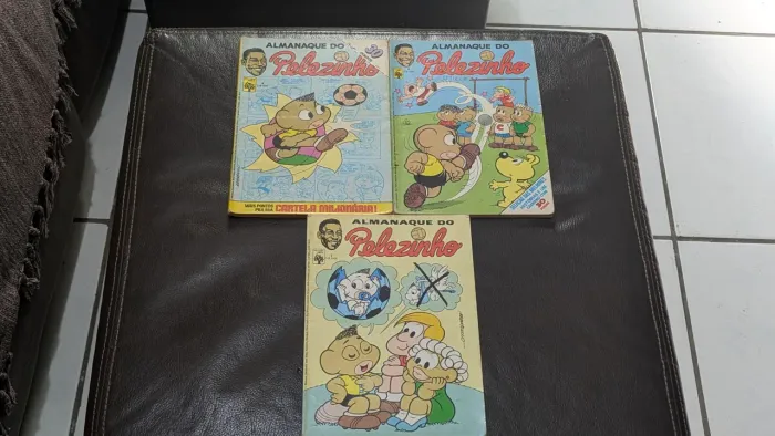 Lote 3 Gibis Antigos: Almanaque do Pelezinho (Ed. Abril, Anos 80)
