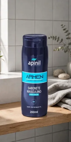 Sabonete Masculino Íntimo Apinil Apimen 200ml - Ação Refrescante - Original