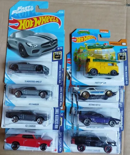 Lote hot Wheels velozes e furiosos + tartaruga ninja