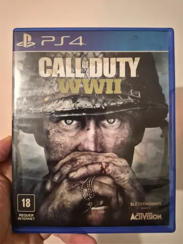 Jogo PS4 Call of Duty World War II funcionando perfeitamente
