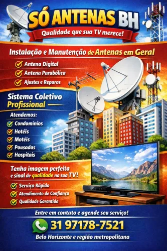 Instalador de antenas instalação e manutenção 