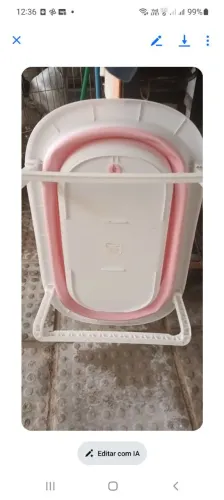 Banheira retrátil