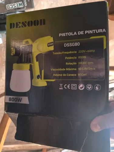 Pistola de pintura elétrica