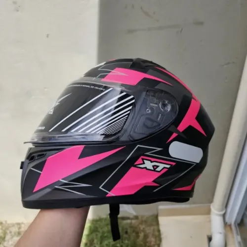 Capacete Moto Ebf Xtroy Crush C/ Narigueira Feminino Masculino Tamanho 56 Novo Nunca Usado